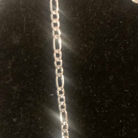 Elegant Silver Necklace and Earring Set 24 inch chain 925 sterling 2mm wide - Picture 3 of 3